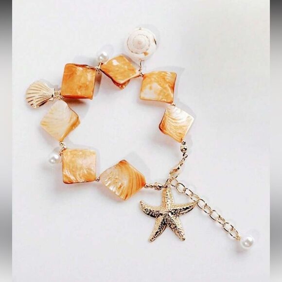 Starfish Charm Bracelet N1461 - Picture 1 of 5